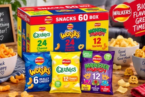 Walkers Crisps Variety Snack Multipack Box, Quavers, Wotsits, Monster Munch Variety, 60 Pack AUTO-WIN 10/09 #2