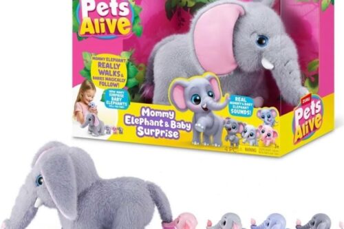 Pets Alive by ZURU Mommy Elephant and Baby Surprise Set-AUTO WIN 16/09