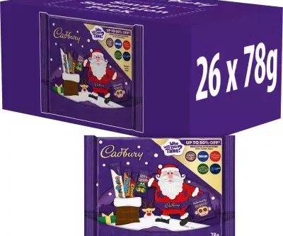 CADBURY CHOCOLATE SELECTION PACK 78G (BOX OF 26)-AUTO WIN 01/11