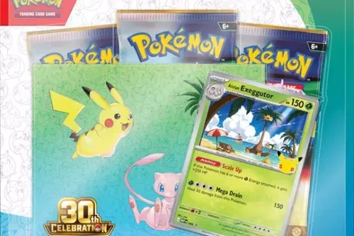 Pokémon 30th Celebration Tech Sticker Booster Pack Alolan Exeggutor Trading Card-AUTO WIN 07/10
