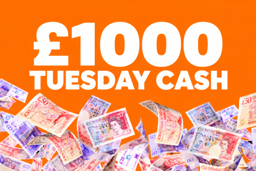 TUESDAY CASH WIN £1000 AUTO-WIN 03/11