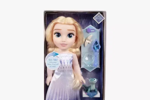 Frozen Singing Elsa The Snow Queen Doll 35 cm, Sings Show Yourself, Includes Accessories for Extra Fun, Perfect for Girls from 3 Years, White and Blue AUTO-WIN 15/10
