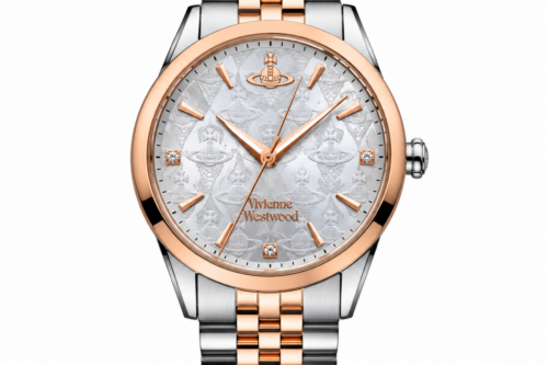 Vivienne Westwood Wallace 37mm Stainless Steel and Rose Gold Tone Ladies Watch AUTO-WIN