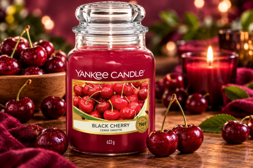 Yankee Candle Scented Candle | Black Cherry Large Jar | Long Burning Candles: up to 150 Hours  AUTO-WIN 31/10