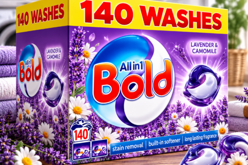 BOLD ALL-IN-1 PODS WASHING LIQUID LAUNDRY DETERGENT CAPSULES, 140 WASHES AUTO-WIN 10/10