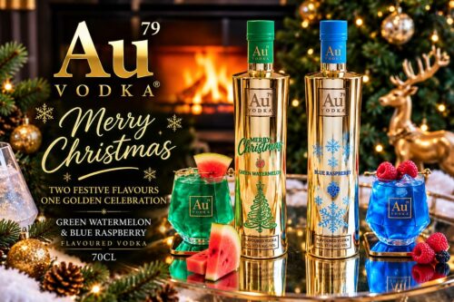 AU VODKA CHRISTMAS EDITION GREEN WATERMELON & BLUE RASPBERRY 70CL-AUTO WIN 29/10