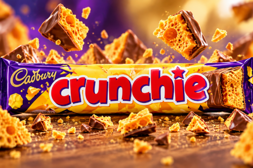 Cadbury Crunchie Chocolate Bar from England (Case of 48 X 40G Bars)