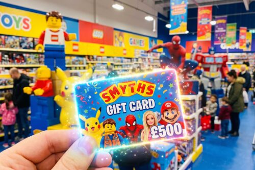 £500 SMYTHS GIFT CARD- 12/10