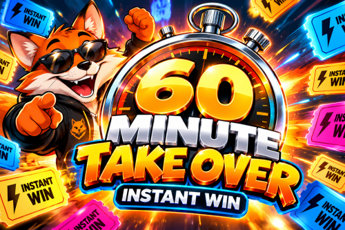 The 60 Minuite Take Over Instant! Jackpot is £60 AUTO-WIN 29/10