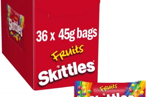 SKITTLES SWEETS BOX, 36 PACKS OF 45G- AUTO WIN 12/10