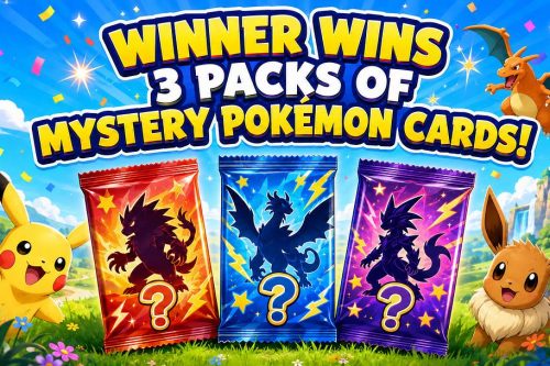 Winner wins 3 packs of Mystery Pokemon cards-AUTO WIN 01/11
