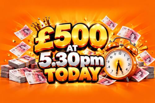 £500 AT 5.30pm TODAY AUTO-WIN 01/10