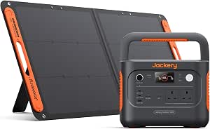 Jackery Solar Generator 1000 v2 with 100W Solar Panel, 1kWh Power Station-AUTO WIN 02/11
