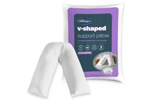 Silentnight V-Shaped Support Pillow with Pillowcase-AUTO WIN 12/10