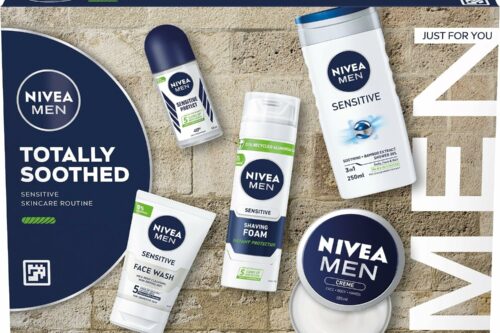 2 Winners NIVEA MEN Totally Soothed Gift Set (5 Products), Men's Skincare Gift Set with Shaving Foam, Shower Gel, Anti-Perspirant, Face Wash, and Moisturising Creme AUTO-WIN 15/10