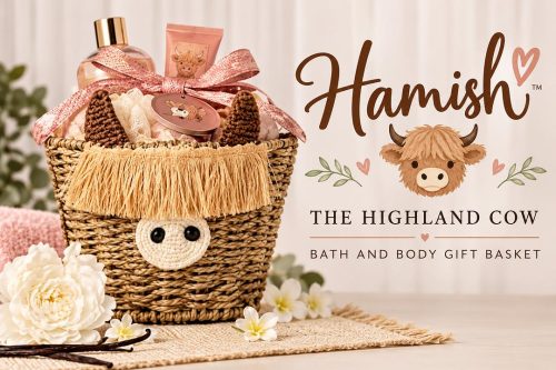 Hamish The Highland Cow Bath and Body Gift Basket-AUTO WIN 30/10