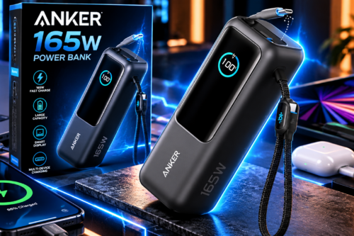 Anker Power Bank, 25,000mAh Travel Essential with 165W Total Output AUTO-WIN 24/10