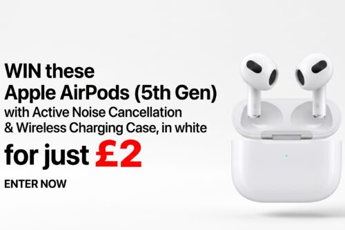 Apple AirPods (5th Generation) with Active Noise Cancellation & Wireless Charging Case, White-12/10