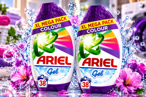 ARIEL WASHING LIQUID LAUNDRY DETERGENT GEL, 38 WASHES, COLOUR, BRRRILLIANT STAIN REMOVAL EVEN IN 15˚C OR 15MIN (PACK OF 2) AUTO-WIN 20/10