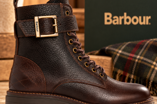 BARBOUR HEIDI LEATHER COMMANDO BOOTS, -AUTO WIN 20/10
