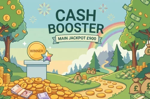 CASH BOOSTER- MAIN JACKPOT £900 -AUTO WIN 13/10