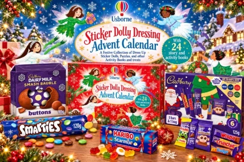 STICKER DOLLY DRESSING ADVENT CALENDAR AND TREATS-AUTO WIN 13/10