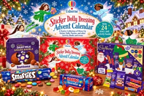 STICKER DOLLY DRESSING ADVENT CALENDAR AND TREATS-AUTO WIN 24/10