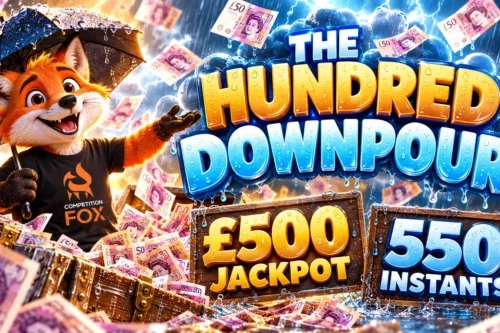THE HUNDRED DOWNPOUR!- £500 JACKPOT 550 INSTANTS! – AUTO WIN 08/10