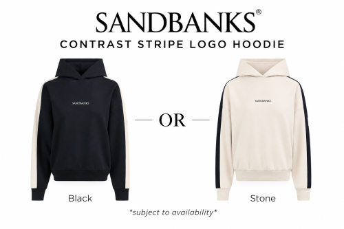 Sandbanks Contrast Stripe Lego Ladies Hoodie -AUTO WIN 30/10