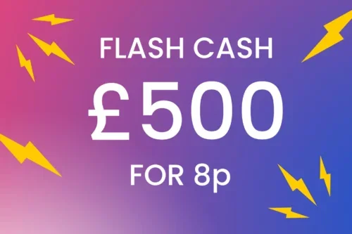 FLASH DRAW! £500 CASH 8P -AUTO WIN 15/10