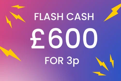 FLASH DRAW! £600 CASH 3P -AUTO WIN 15/10