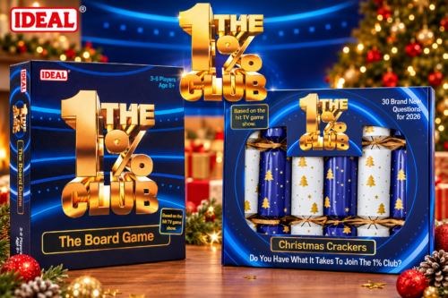 The 1% Club Christmas Crackers Pack of 6 & The Board Game-AUTO WIN 18/10