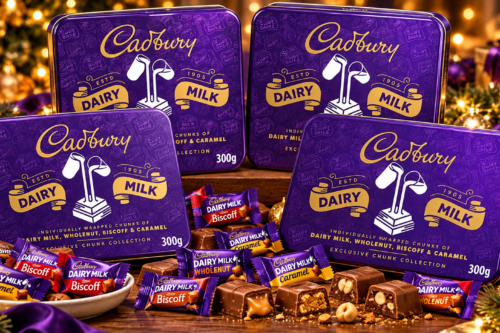 CADBURY DAIRY MILK CHUNK COLLECTION GIFT TINS 300G (BUNDLE OF 4) AUTO-WIN 18/10