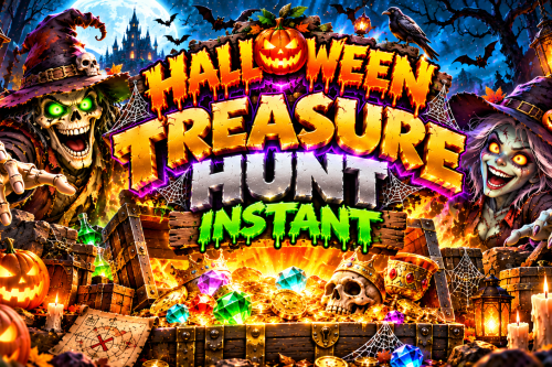 HALL🎃WEEN TREASURE HUNT INSTANT £50 Jackpot AUTO-WIN 29/10
