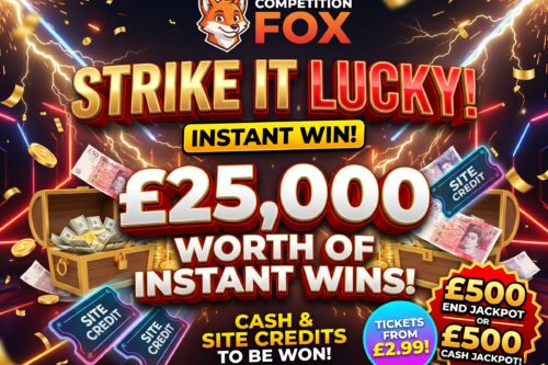 STRIKE IT LUCKY MEGA-VAULT: £500 JACKPOT- £25K DROPS- AUTO WIN 19/10