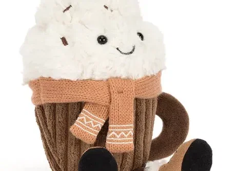 Jellycat Amuseables Scarffles Hot Chocolate- Auto Win