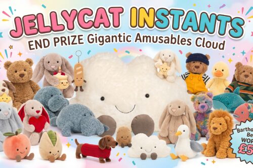 JELLYCAT INSTANTS- END PRIZE Gigantic Amusables Cloud- AUTO WIN 13/10