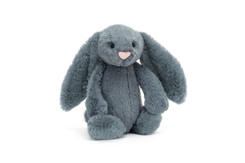 Jellycat Bashful Dusky Blue Bunny Retired AUTO-WIN