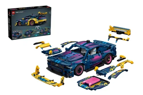 LEGO CUSTOM GARAGE FORD MUSTANG GT CAR 42236 AUTO-WIN 02/11