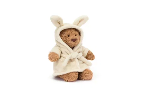 JELLYCAT BARTHOLOMEW BEAR BATHROBE OUTFIT AUTOWIN 23/10