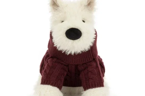 JELLYCAT MUNRO SCOTTIE DOG ‘WINTER JUMPER’-AUTO WIN 24/10