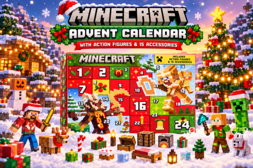 Minecraft Advent Calendar with Action Figures & 15 Accessories-AUTO WIN 30/10
