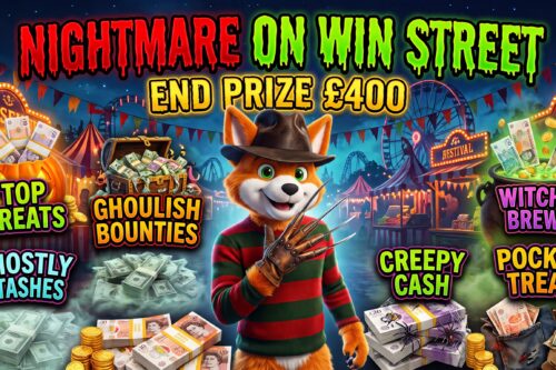 NIGHTMARE ON WIN STREET- END PRIZE £400 -AUTO WIN 18/10
