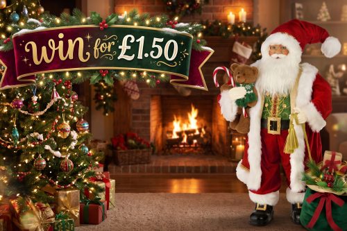 Santa With Teddy Bear & Gift Box- AUTO WIN 29/10