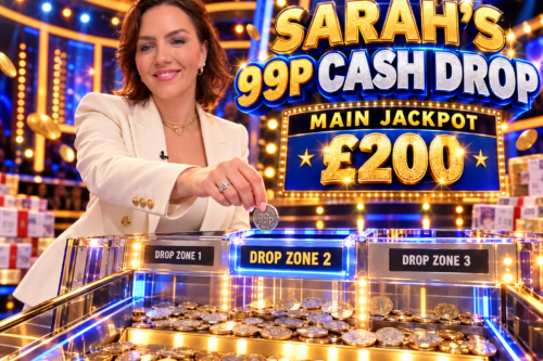SARAH'S 99P CASH DROP- MAIN JACKPOT £200 - AUTO WIN 19/10