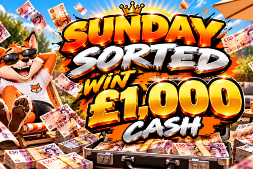 💷🔥 SUNDAY SORTED – £1,000 CASH UP FOR GRABS! 18/10🔥💷