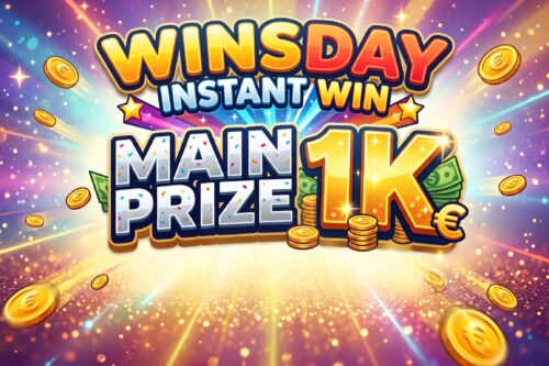 THE WINSDAY INSTANT WIN – MAIN PRIZE 1K- AUTO WIN 07/10