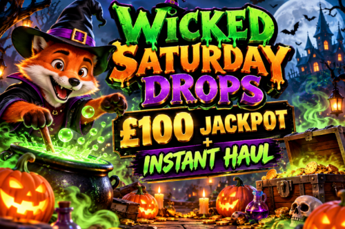 Wicked Saturday Drops: £100 Jackpot +  Instant Haul-AUTO WIN 24/10