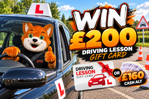 WIN £200 DRIVING LESSON GIFT CARD – 15/10