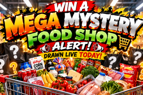 🛒💥 MEGA MYSTERY FOOD SHOP – WIN THE LOT! DRAWN LIVE TODAY! 💥🛒